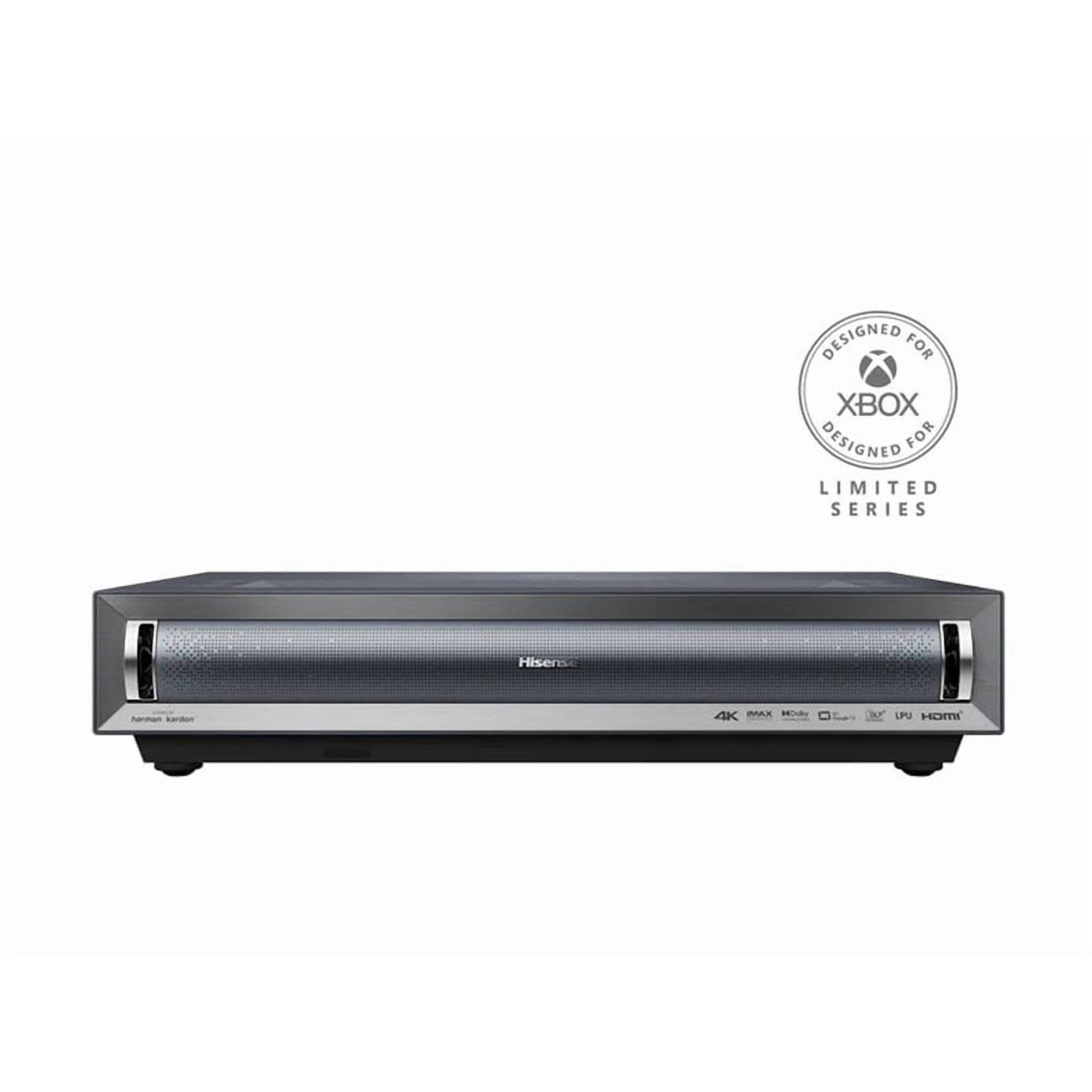 Restored Hisense TriChroma Laser Cinema PX3-PRO - DLP Projector - RGB Laser - 3000 ANSI Lumens - 3840 x 2160 - 4K - Ultra Short-Throw Lens - Wi-Fi / Bluetooth / Android TV-LAN - Gray