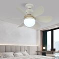 thumbnail image 4 of Ventiladores de techo de cristal con luces regulables, candelabro de cristal moderno de 3 velocidades, temporizador, ventilador de techo de cristal LED para sala de estar y dormitorio, 4 of 8