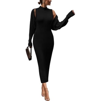 Long Bodycon Dress Maxi Dress With Cardigan Outfit PRETTYGARDEN Womens Fall  Piece Outfits Bodycon Maxi Tank
