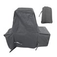 thumbnail image 1 of Protector de cubierta para parrilla de exterior, resistente al polvo y a la intemperie, cubierta impermeable gris para horno de barbacoa, 1 of 8