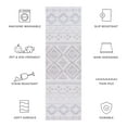 thumbnail image 6 of SAFAVIEH Tucson Kim Traditional Machine Washable Runner Rug, Beige/Grey, 2'6" x 8', 6 of 8
