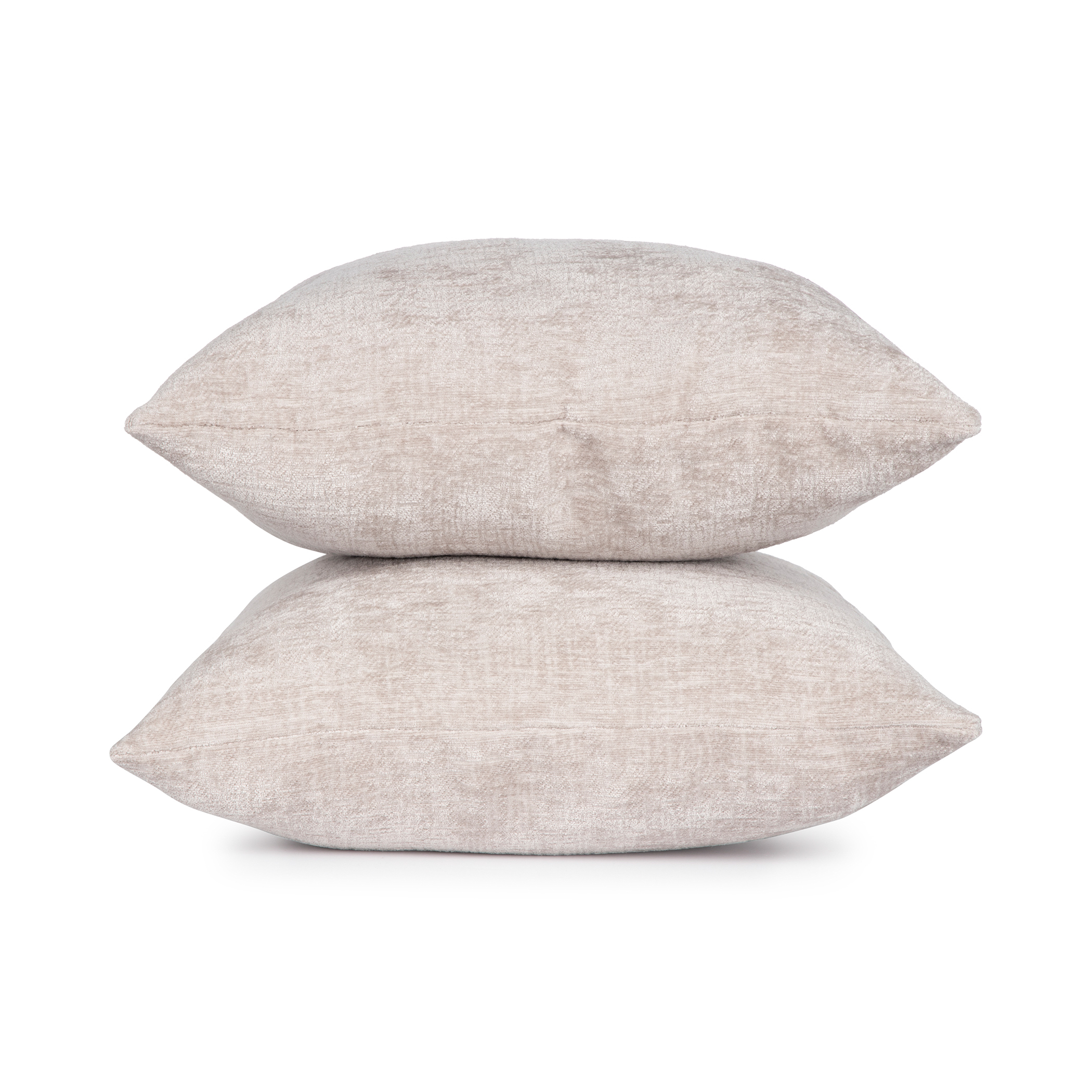 Mainstays Chenille Decorative Square Throw Pillow, 18" x 18", Gray Pumice, 2 Pack - image 4 of 5