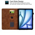 thumbnail image 4 of GSFY Case for 2024 iPad Air 11 Inch 6th Gen (M2), Smart PU Leather Wallet Stand Protective Shell Auto Sleep Wake for iPad Air 11 6th/ iPad Air 10.9 4th &5th/ iPad Pro 11 (2018-2022), Brown LX, 4 of 8