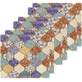 thumbnail image 3 of SKYSONIC 4 PCS Moroccan Mexican Talavera Washcloths, 12"x 12" Cotton Wash Cloths, Highly Absorbent and Soft Face Towels for Bathroom,Gym,Hotel and Spa, 3 of 7