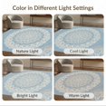thumbnail image 7 of ODIKA 8'x10' Ultra-Soft Area Rug, With Solid Field And Interlocking Edge Trim Shag Boho Medallion Playful None Washable, Bare feet friendly, Silk-Touch for Bedroom, Under Sectional, 7 of 7