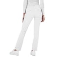 thumbnail image 2 of Adar Indulgence Womens Low Rise Tapered Leg 6 Pocket Drawstring Scrub Pants - 4100T - Wht - XS, 2 of 7