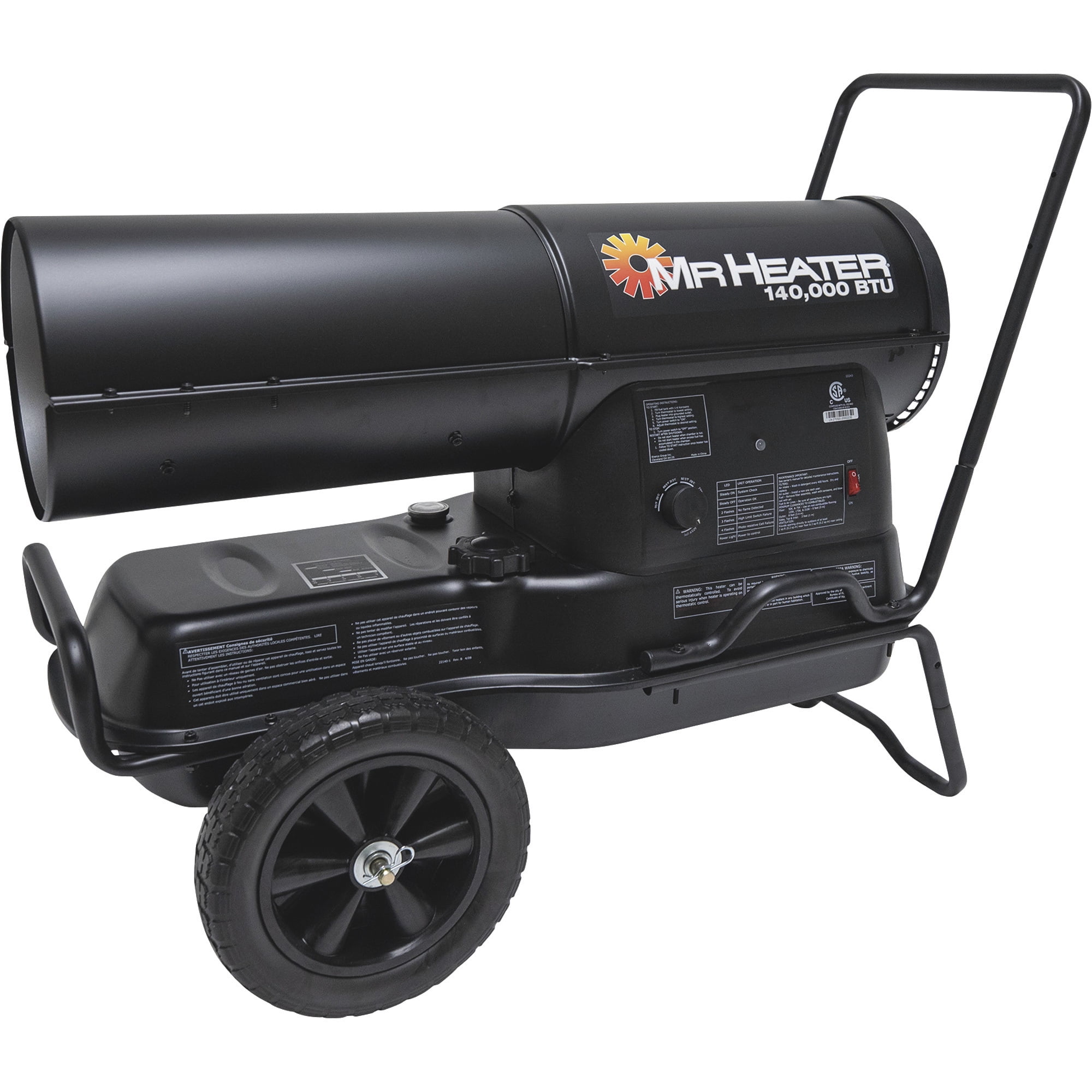 DEWALT DXH135HD Black 135,000 BTU/hr. Kerosene Heater for 3375 sq