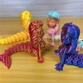 thumbnail image 5 of Plastic 3D Printed Mermaid Figurine Multi-jointed Movable Animal Simulation Model 6 Colors Mermaid Desktop Ornaments Home Decor, 5 of 7