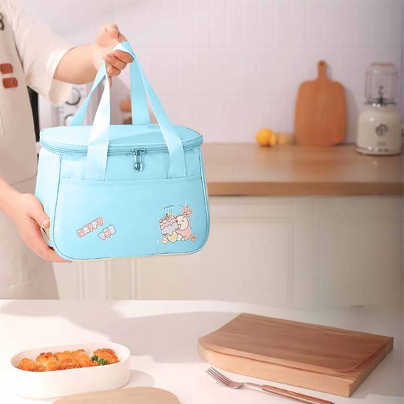 Byujiro Cute Lunch Bag for Women, Large Capacity Insulated Lunch Box Bag Water Proof Ice Bag for Work School