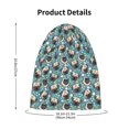 thumbnail image 4 of Honeii PUG HEAD And Flower Print Kids Knit Beanie Watch Hat ,Knit Cap for Boys and Girls, 4 of 7