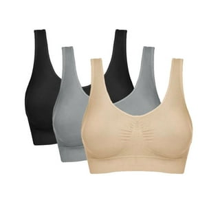 Fruit of the Loom Women's Tank Style Cotton Sports Bra, 3-Pack, Style ...