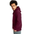 thumbnail image 3 of Hanes EcoSmart Unisex Fleece Hoodie (Big & Tall Sizes Available) Maroon S, 3 of 5