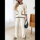thumbnail image 4 of Conjunto de 2 Piezas para Mujer: Jersey de Punto de Larga Informal y Pantalón de Pierna . Conjunto Deportivo para Estar en Casa. M, 4 of 10