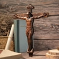 thumbnail image 3 of Cruz de pared con forma de crucifijo de madera BGCOPPER INRI Jesus, 25 cm, 3 of 7