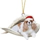 thumbnail image 1 of Adorno navideño festivo para amantes de las mascotas, accesorio de decoración navideña único, colgante con forma de perro ángel, 1 of 5