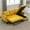 Fabric-Yellow, variant on Resenkos Sleeper Sectional Sofa Flannel Couch Pull-Out Bed and Adjustable Backrest, Light Gray