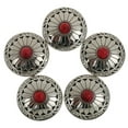 thumbnail image 2 of 2x 5x Metal Round Studs Buttons Snap Fasteners Jacket Crafts Buttons 30mm, 2 of 10