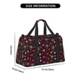 thumbnail image 3 of Picia Geometric Hearts Print Travel Duffle Bag,Weekender Bags for Women with Shoe Compartment, Gym Duffel Bag with Wet Pocket, Hospital Bags for Labor and Delivery, 3 of 7