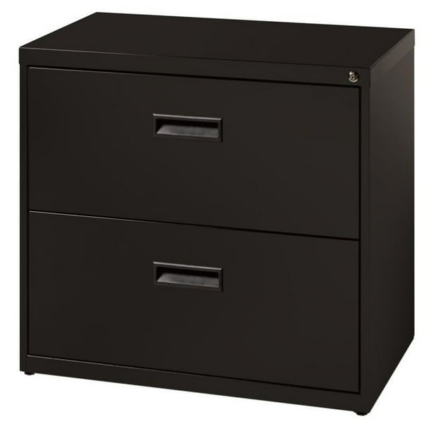 2 Drawer Lateral File Cabinet In Black, Black File Cabinets 2 Drawer