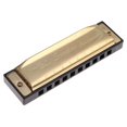 thumbnail image 3 of 3X Swan Harmonica 10 Agujeros Llave de C DORADO con Caja Blues Arpa Metal Acero, 3 of 7