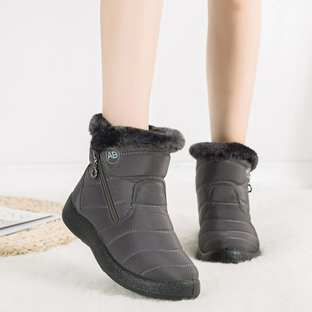 

Dpityserensio Women s Snow Boots Winter Ankle Short Bootie Waterproof Footwear Warm Shoes