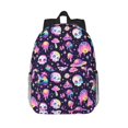 thumbnail image 1 of Lukts Skull mushroom space Pattern 15 Inch Student Backpack, Waterproof Laptop Backpack with Adjustable Shoulder Straps, Lightweight Travel, Campus Backpack, Unisex, 1 of 6