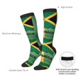 thumbnail image 5 of Women's Knee High Socks Jamaica Art Thermal Soft Knee Long Socks, 5 of 7