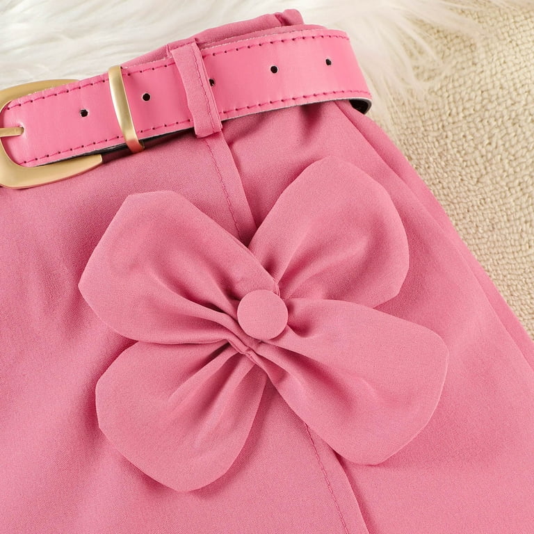 Fesfesfes Girls' 2-Piece Fashion Set V-Neck Suspender Top