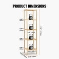 thumbnail image 6 of KFFKFF Bamboo Display Stand with 5 Tiers, Compact Storage Solution, Organizer Shelf, Detached Flower Pot Stand, Multi-Functional Bamboo Rack Ideal for Bathrooms, Kitchens, and Homes, Eco-Friendly, 6 of 9