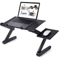 thumbnail image 2 of Foldable Compact Laptop Table, Lightweight Portable Aluminum Tray, Ergonomic Design for Desk and Bed Use, Adjustable Ventilation to Prevent Laptop Overheating, 2 of 6