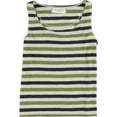 thumbnail image 2 of Max Studio London Womens Heathered Tank Top, Green, X-Small, 2 of 2