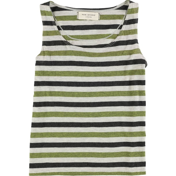 Camiseta sin mangas Max Studio London verde talla mediana