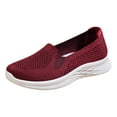 thumbnail image 2 of YOUYEDIAN Orthopedic Shoes for Women 2026 Dress Slip on Non Slip Mesh Sneakers Summer Walking Comfortable Closed Toe Arch Support Shoes (Red), 2 of 6