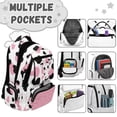thumbnail image 6 of Uorisanigo Pink Cow Print School Backpack for Girls Large Capacity, Lightweight Hiking Daypack for Elementary Teen, Casual Bookbag for Camping Vacation, 6 of 7