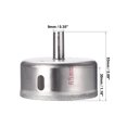 thumbnail image 2 of Uxcell 65mm Diamond Glass Hole Saw Core Drill Bit Nickel Plated 1 Pack, 2 of 5
