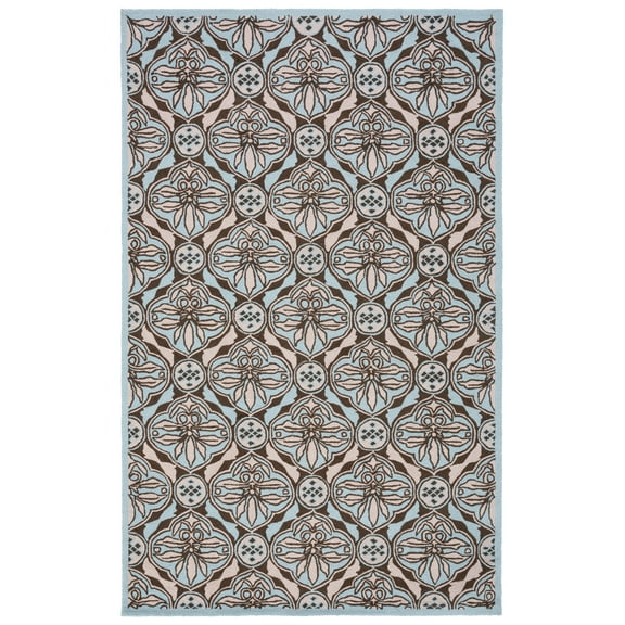 SAFAVIEH Chelsea Meridith Floral Area Rug, Brown/Blue, 8' x 10'