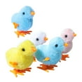 thumbnail image 1 of OUSITAID 5Pcs Plush Chick Cartoon Soft Colorful Plush Baby Chick Jumping Toy for Gift, 1 of 10