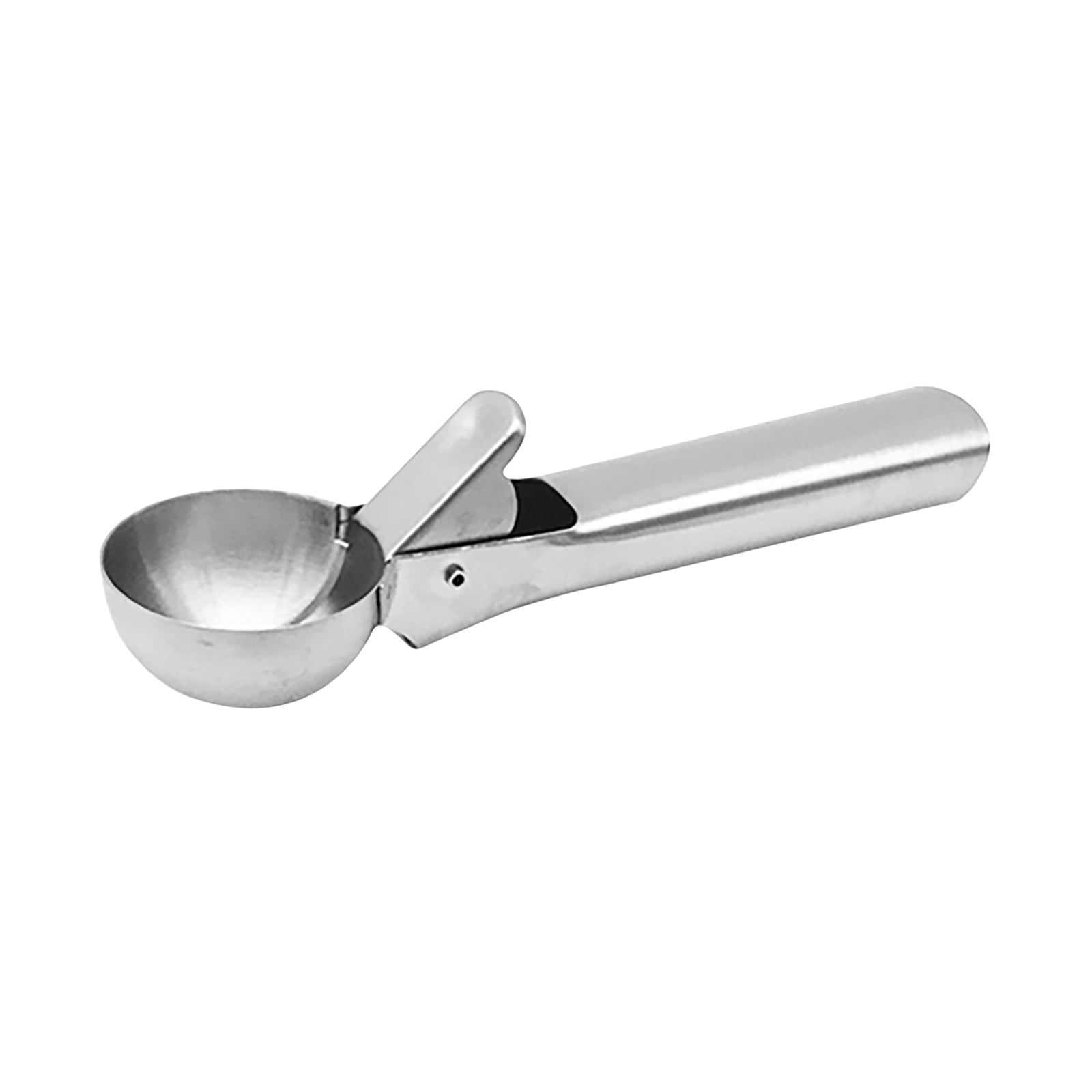 Stainless Steel Ice Cream Scoop with Trigger Lever and Yellow Grip Handle –  EcoQuality Store