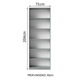thumbnail image 3 of Estante Librero Organizador Madesa 6908 con 6 Nichos Gris, 3 of 10