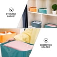 thumbnail image 4 of 1 juego de 3 cajas de plástico para guardar artículos diversos de escritorio, juguetes y ropa (verde), 4 of 5