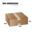thumbnail image 2 of 16 x 12 x 4 Corrugated Cardboard Boxes, Flat 16"L x 12"W x 4"H, Pack of 25 | Shipping, Packaging, Moving, Storage Box for Home or Business, Strong Wholesale Bulk Boxes, 2 of 5