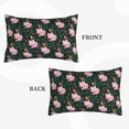 thumbnail image 2 of Yiaed Pink Sleeping Fox Print Brushed Microfiber Envelope Pillowcases, Standard,Envelope Closure Pillow Cases(Without Pillow Core)-20"x30", 2 of 6