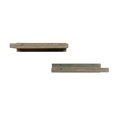 thumbnail image 2 of del Hutson Designs 24 Inch Rustic Luxe Wooden Floating Shelves, Gray, 2 of 6