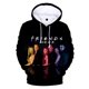 thumbnail image 3 of Sudadera con capucha con estampado 3D de Friends para hombre y mujer, estilo informal, de gran tamaño, ropa de calle popular, 3 of 5