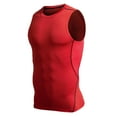 thumbnail image 6 of BXINGOHAI Compression Shirt Men Shapewear Slimming Body Shaper Vest Compression Tank Top Undershirt Red,L, 6 of 6