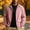 Hot Pink, variant on WIZUTIZ Men's Reversible Jacket Plaid Zip Up Loose Thin Sports Coat Polyester Spandex Waterproof Windproof for Hiking Camping Outdoor Daily Mens Fashion