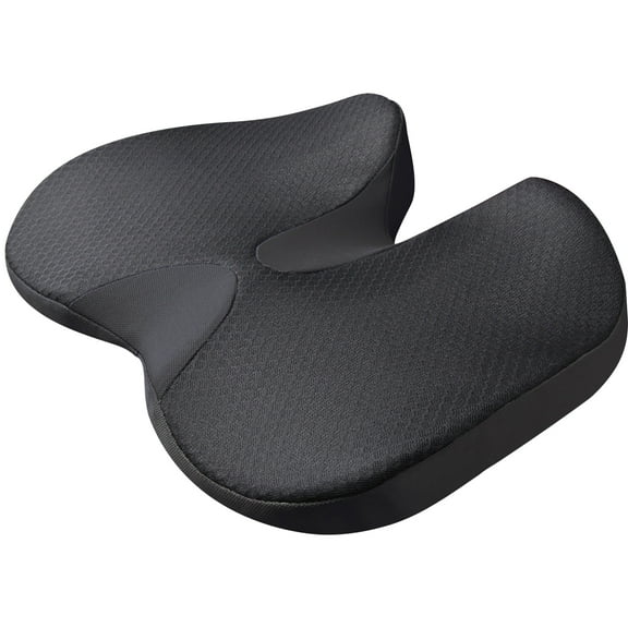 Vaupan Comfortable Seat Cushion Non-Slip Memory Foam Coccyx Pad, Tailbone Posture Corrector Suitable for Office Chair, Gaming Chair, Car Seat Wheelchair Contour Cushion