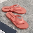thumbnail image 5 of LIANGP Women's Sandals Shoes Flat Bottom Fashion Flip Flops Waterproof Beach Flip Flops Flip Flops Women's Shoes Orange Size 8, 5 of 5