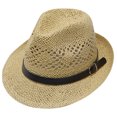 thumbnail image 1 of 56-58 cm circunferencia del sombrero hebilla de cuero para hombres y mujeres sombrero de paja de jazz sombrero para el sol cubierta de protección solar sombrero de playa para la cara sombrero para el, 1 of 5