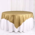 thumbnail image 6 of Efavormart 72"X72" Gold Accordion Crinkle Taffeta Table Overlay, Square Tablecloth Topper, 6 of 11